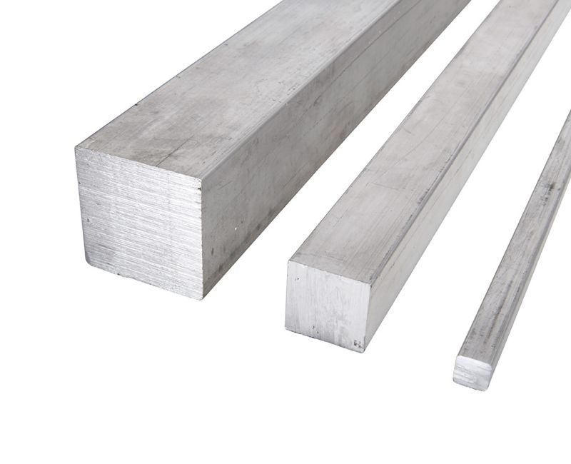 Aluminiumvierkantstange Al Mg Si 0,5